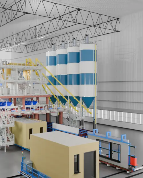 High-performance panel and module production equipment by INDESOL for prefab construction solutions